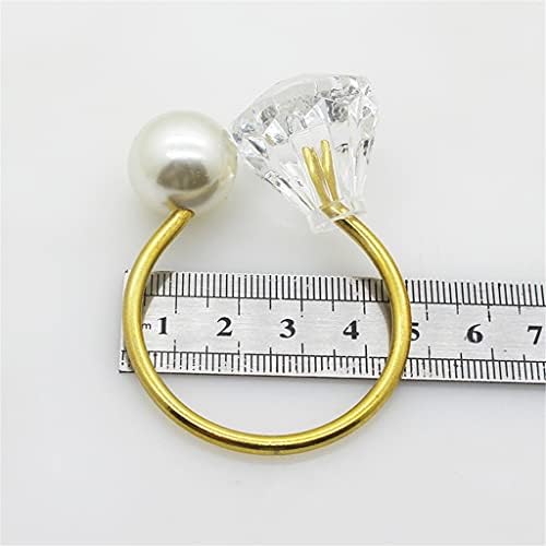 Ganfanren New 6pcs/10pcs ouro por pérola e um anel de guardana