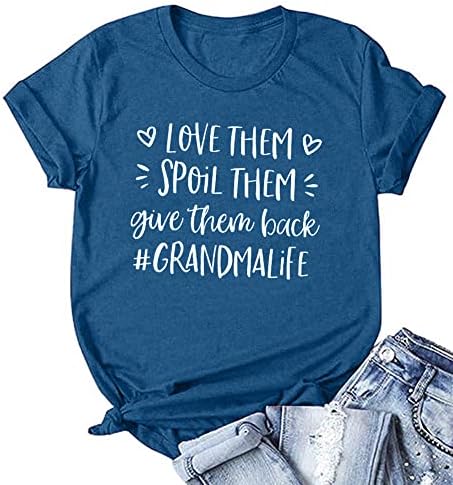 Camisa da avó Mulheres amam -as estragando -as devolver -lhes de volta camisa da avó Vida Tees Graphic Tees