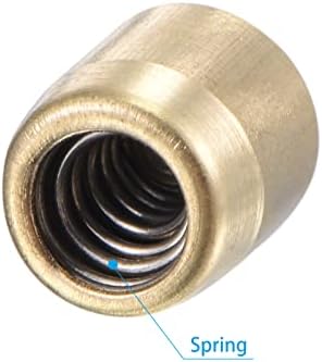 Uxcell Brass Push Button Grease Copo de óleo 6x6mm Oiler para o sistema de lubrificação 20pcs