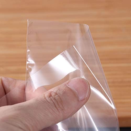 Sacos de embrulho transparente de Artibetter 200pcs Sacos de embrulho de encolhimento de 6x6 polegadas Clear
