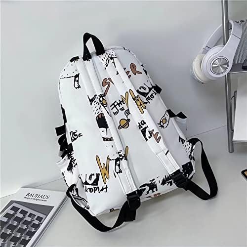 Uzdyaht mochila estética Backpack Kawaii Backpack de 17 polegadas de laptop de 17 polegadas para meninos adolescentes