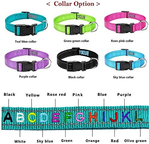 Colares de identificação de cães personalizados personalizados colares bordados para animais de estimação