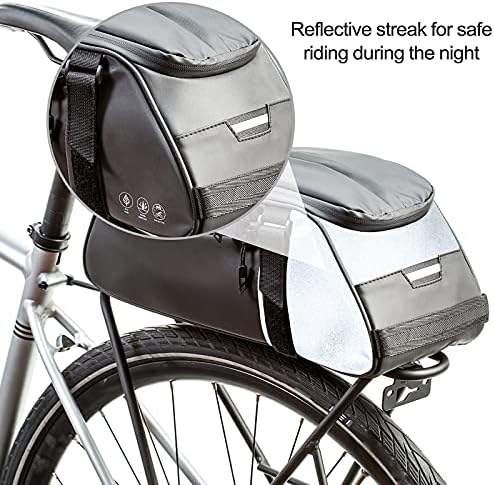 Bolsa traseira de bicicleta Zimfanqi Reflexão, bolsa de panagem de sela à prova d'água, bolsa de bicicleta de