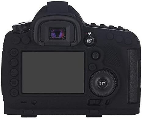 Bolsa de pele de capa de borracha de silicone macia para câmera Canon EOS 6D