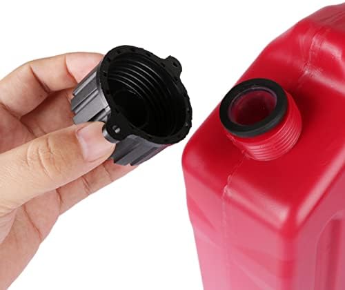 Automporis 10L/2,6 galões Gasolina vermelha Pacote de gasolina combustível pode água armazenamento de armazenamento