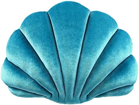 Yi-Gog Sea Princesa Pillow Decorativa, 1 Velvet Throw Prophases Ocean Sea Ocean tema mar concha decorativa Decoração