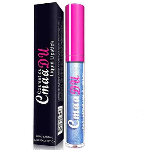 GOCHAPER 12 CORES MAGIC MAGIC Chameleon Metal Pearl Lip Gloss, Sexy Nude Metallic Matte Velvet Lipstick