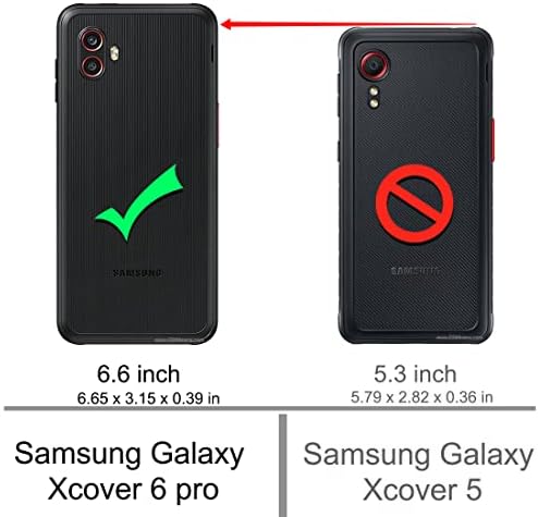 Osophter for Galaxy Xcover 6 Pro Case, Galaxy Xcover Pro 2 Case com 2PCS Protetor de tela CHOQUE-ABSORÇÃO Flexível