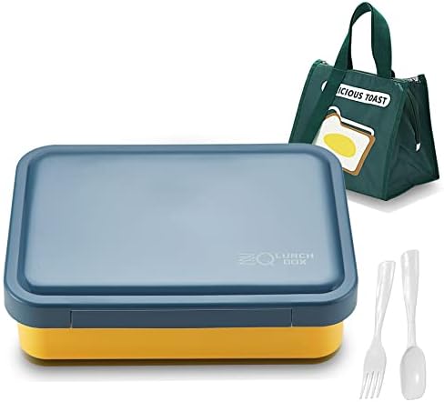 Lunch Box Bento Bento ZZQ, recipientes para crianças para crianças e adultos, contêiner de 4 compartimento para