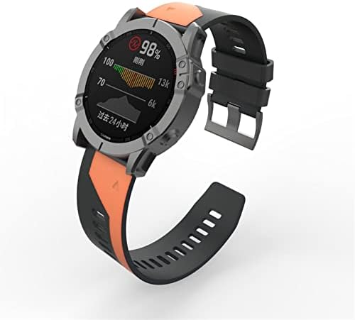 Ankang Sport Silicone Watch Band Strap para Garmin Fenix ​​6x 6 Pro 5x 5 mais 3 h Smartwatch 22 26mm