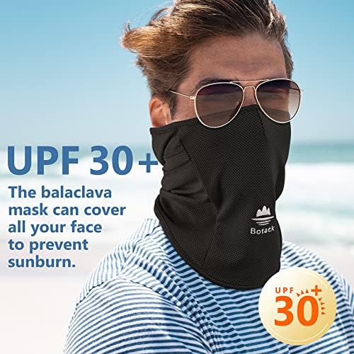 BOTACK BALACLAVA Máscara Facial Sun Protection UV Máscara de cabeça cheia respirável para homens Mulheres
