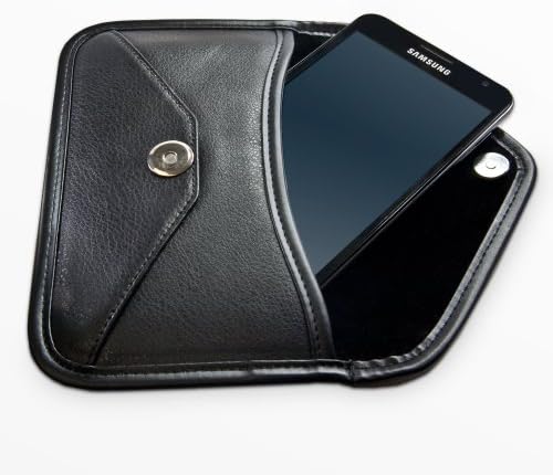 Caixa de onda de caixa compatível com Samsung Galaxy J7 Sky Pro - Elite Leather Messenger bolsa, design de envelope