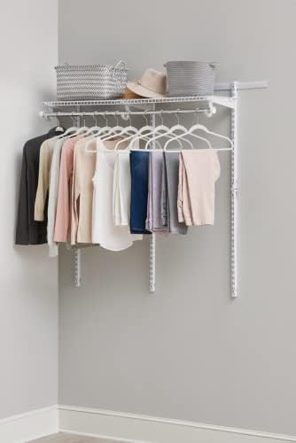 Rubbermaid Configurações Kit de armário de luxo, branco, 3-6 pés. & Kit de prateleira de armário