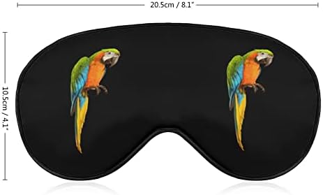 Parrot Bird Impresso Sleep Máscara para os olhos macios Tampa de olho de olhos com alça ajustável