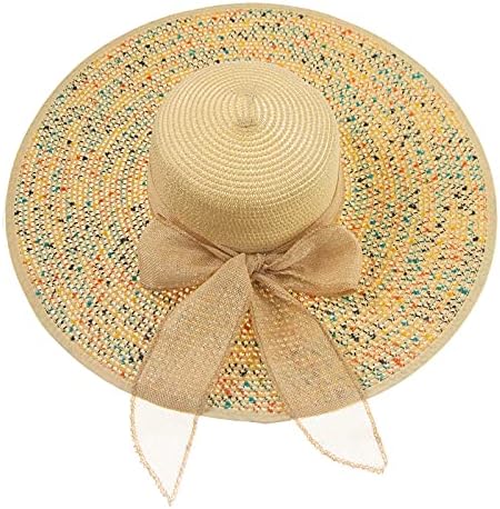Mulheres largas chapéus de palha enraizada chapéu de sol de praia para mulheres larga peixe -pescador chapéu de verão feminino Baseball Caps