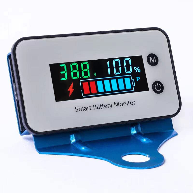 Monitor de bateria à prova d'água com suporte 7-100V, carro de moto de carrinho de carro