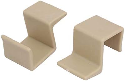 X-Dree 20mm mobiliário berço de madeira plástico suspenso suporte khaki 12pcs (20 mm muebles cuna de madera