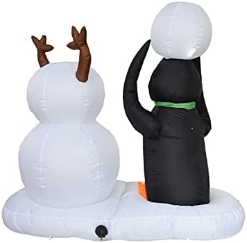 Pai natal de Natal de Natal inflável ao ar livre Adeços de Natal Penguin Snowman desenho animado