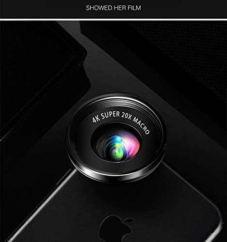 Lunchbox.com Lens de telefonia móvel sem distorção 4K HD 20X Macro fotografia fotografia de câmera externa Acessórios