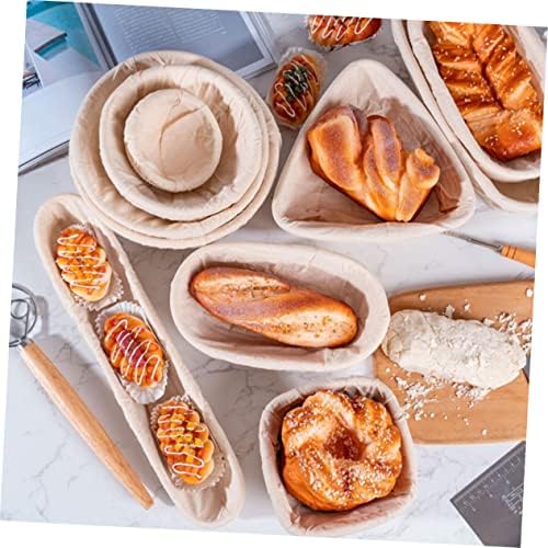 Happyyami 1pc cesto tecido cestas recipientes de alimentos cestas de pão tigela tigela de pão tigela tigela