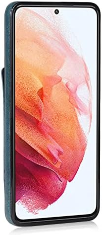 Tampa traseira compatível com Samsung Galaxy S21 Caixa de couro de couro Stand Stap Strap Phone Caixa de