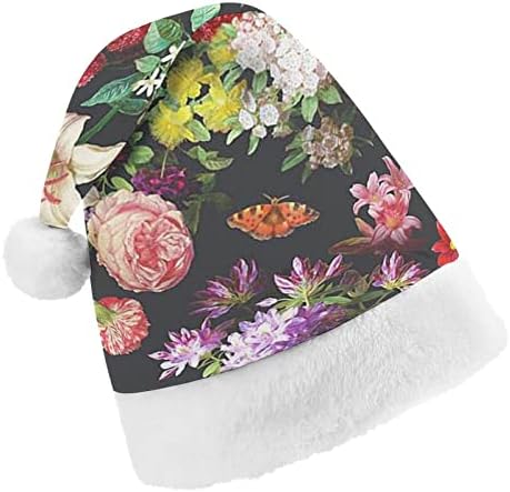 Chapéu de Natal Floral Multi-Colorizado
