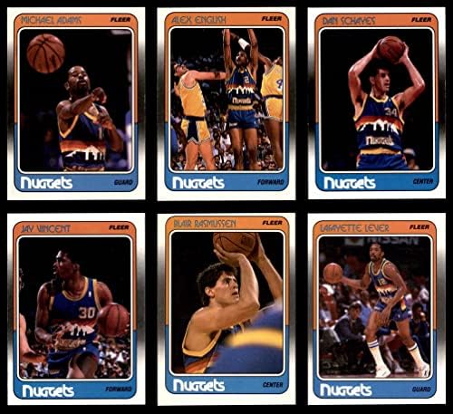 1988-89 Fleer Denver Nuggets Team Set Denver Nuggets NM/MT Nuggets