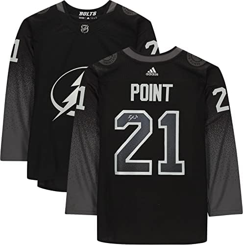Brayden Point Tampa Bay Lightning autografou Black Alternate Adidas Authentic Jersey - Jerseys