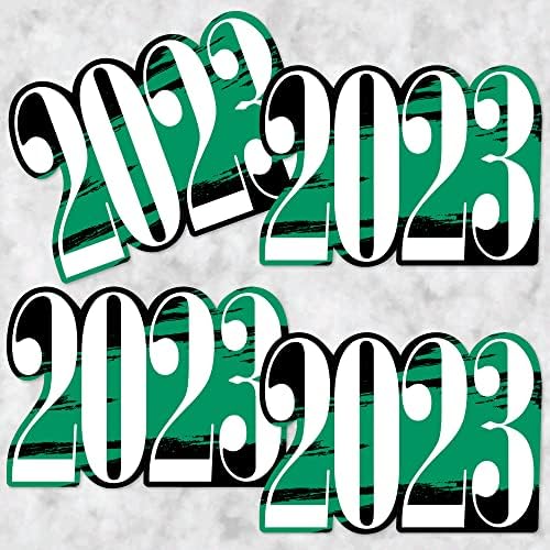 Big Dot of Happiness Green Grad - O melhor ainda está por vir - DIY 2023 Festas de formatura, redemoinhos