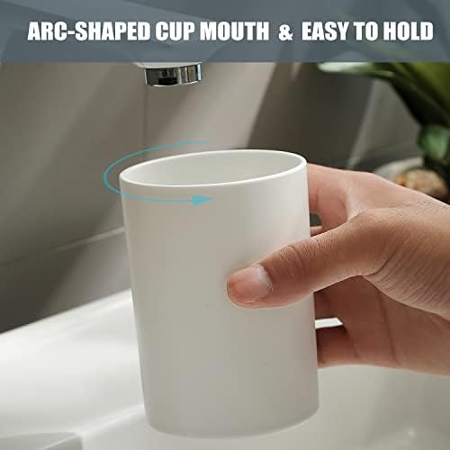 Copo do copo de banheiro 10,5 onças de escova de dentes inquebrável reutilizável xícaras de enxaguatório