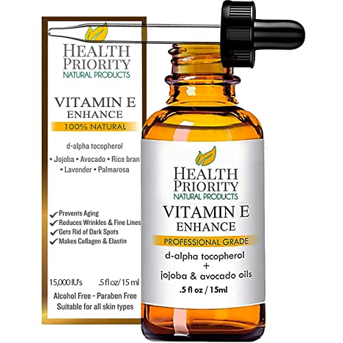 Óleo de vitamina E orgânica para pele e cicatrizes | de vitamina E pura de soro de