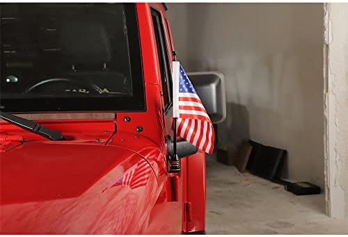 Iron preto do motor dianteiro canto de canto de bandeira de bandeira de bandeira de suporte para Jeep Wrangler