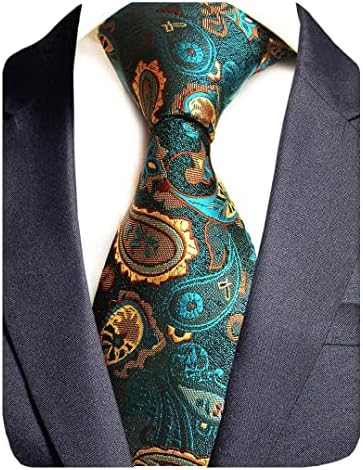 Gusleson 3,15 Moda listrada Paisleyties masculina gravata xadrez de flores para casamento