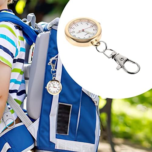 NUOBESTY KEY Chain Watch peito penhasco relógio Exame Timing Watch Backpack Keychain