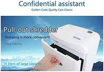 Gabinete elétrico ZldQBH Shredder ， 10 folhas de alta segurança Micro-corte, CD e cartão de crédito