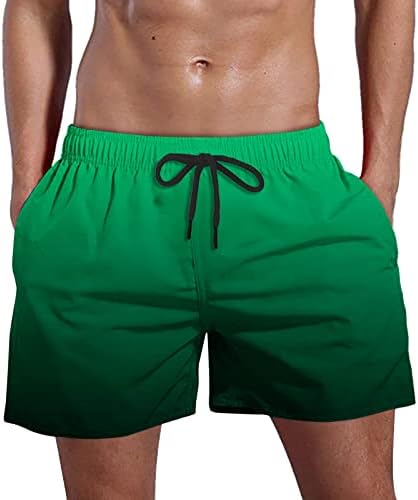 Shorts de praia de verão para homens de 5 polegadas de cor de corda de cor de cor de cor de cor de cor