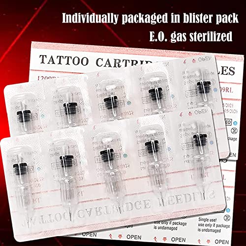 Agulhas de cartucho de tatuagem URKNALL ， 60pcs A agulhas de tatuagem cartuchos de tamanho misto 1203rl