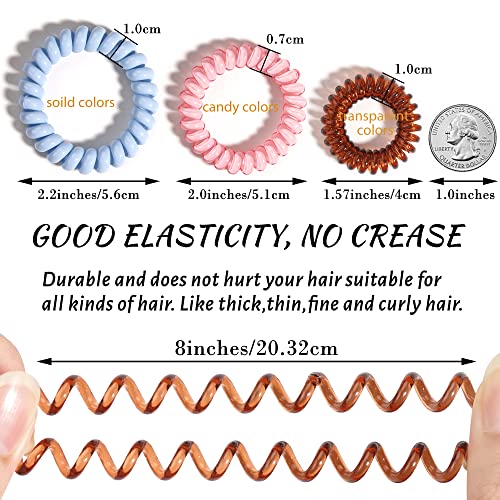 Tipo de cabelo em espiral do tipo misto, ded 35 PCs sem enriquecer laços de cabelo da bobina, laços de cabelos