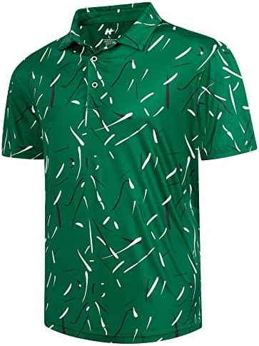 Camisas pólo TOLOER para homens MUITA ASSISTRA PRIMEIRA DE PRESENTIMENTO DE Golfe Camisa de Golfe Casual Manga Casual