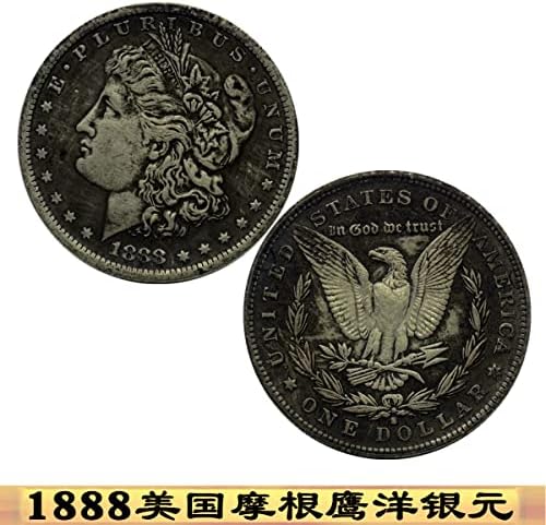 1888 American Morgan Silver Dollar Dollar Comemorativo Coin deusa águia Eagle Oceano prata redondo o oceano