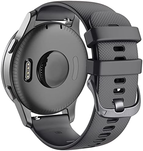 DJDLFA 22mm Sport Silicone Watch Band Strap for Garmin Active/ Venu 2/ Vivoactive 4/ Forerunner 745 Pulseira