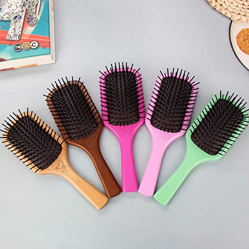 Manis Zuo Pravejo de cabelo de madeira, mulheres ou escova de cabelo masculino, escova de cabelo seco molhado,