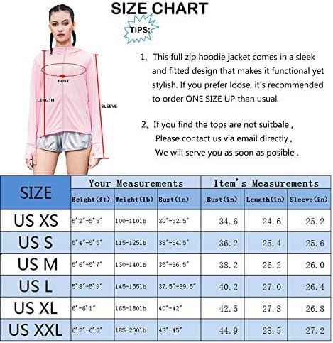 UPF 50+ UV Protection feminino Feminino Fez zip up capuz de manga comprida pesca correndo camisa de