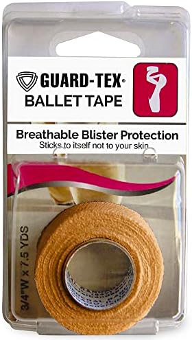 Guard -Tex Beige ¾ Fita de balé - fita adesiva autônoma, proteção flexível, à prova de suor, embrulho