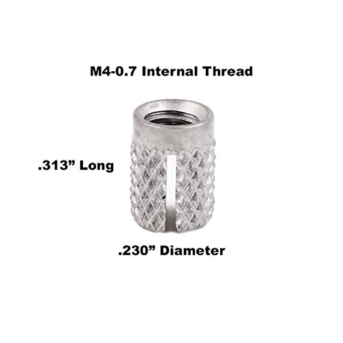 E-Z Lok Inserir encadeamento para a linha de aço inoxidável de rubor de plástico insere m3-0.5 pacote de 5