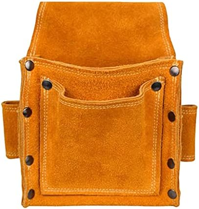 YGQZM Pesado com 2 bolso de couro de couro para ferramenta de couro Puncos de saco de cintura carpinteiro