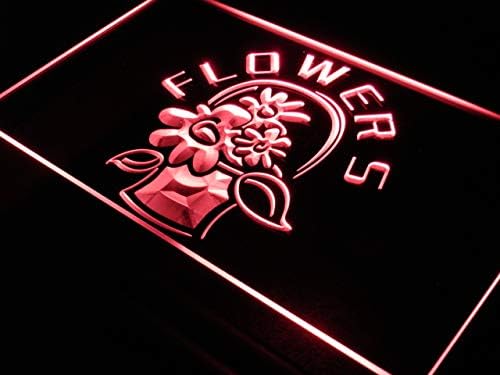 AdvPro Open Florist Flower Shop Display LED NEON SILH