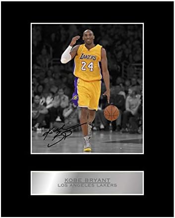 Kobe Bryant Impressão assinada exibição de foto montada 01 Impressão de imagem autógrafa impressa