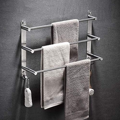 -S prateleiras, prateleiras de toalhas, toalhas de 3 camadas montadas na parede, prateleiras de toalhas escovadas,