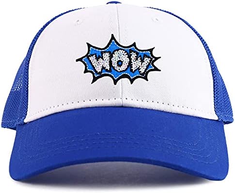 Armycrew Youth Kid's Wow Patch Youth 6 Painel Trucker Baseball Cap